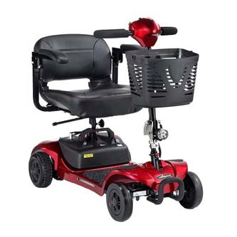 Freerider Ascot compact boot mobility scooter in red