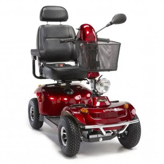 Freerider Kensington S full-size road mobility scooter in red
