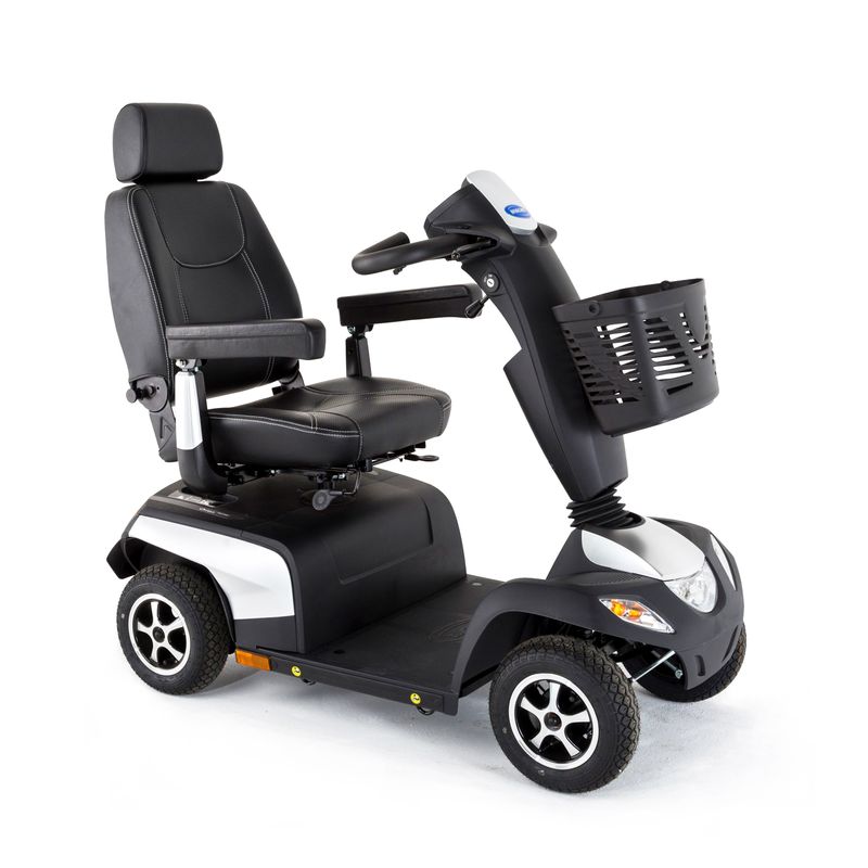 Invacare Orion Metro 4-wheel road mobility scooter in diamond silver