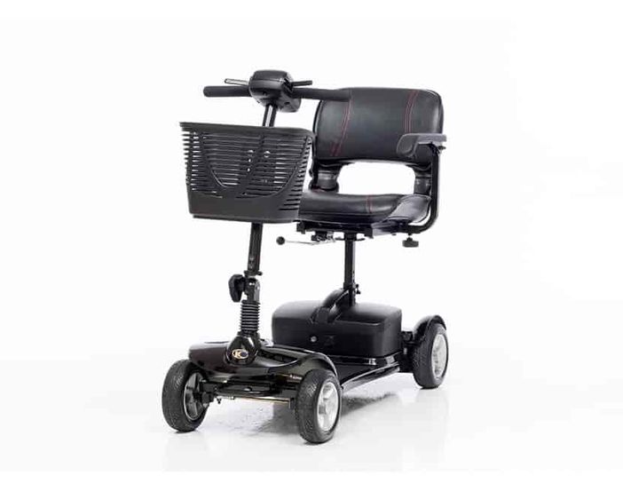 Kymco K-Lite Comfort portable travel scooter in glossy black