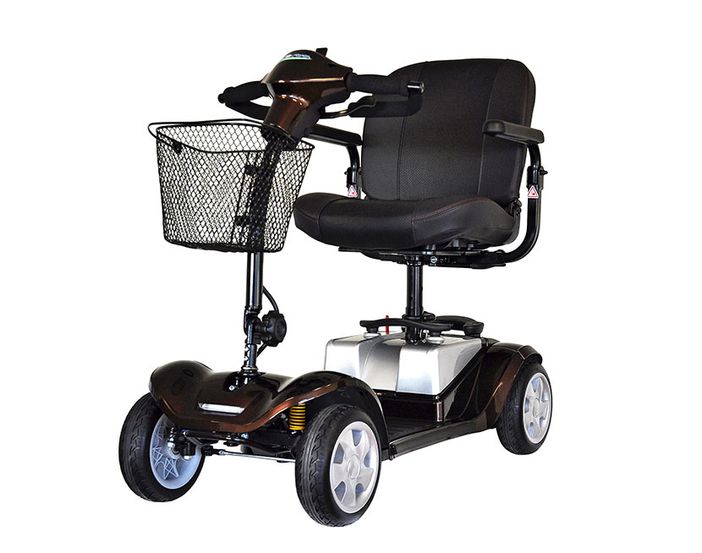 Kymco Mini Comfort travel scooter in glossy bronze