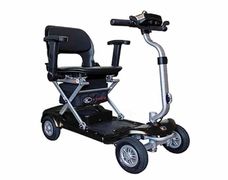 Kymco K-Lite F manual folding mobility scooter in glossy black