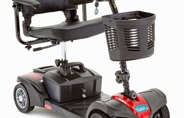 CareCo Zoom travel mobility scooter in blue