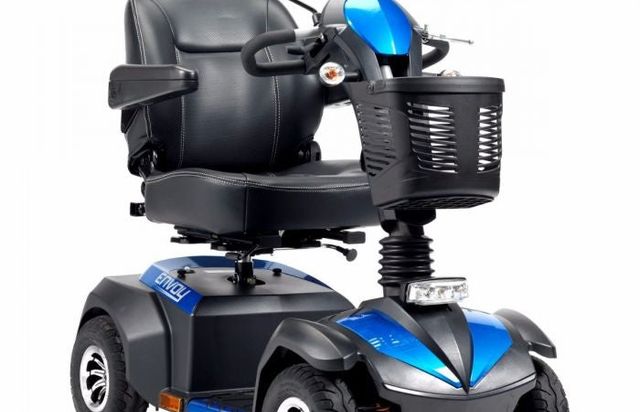 Drive DeVilbiss Envoy 8+ road mobility scooter in blue
