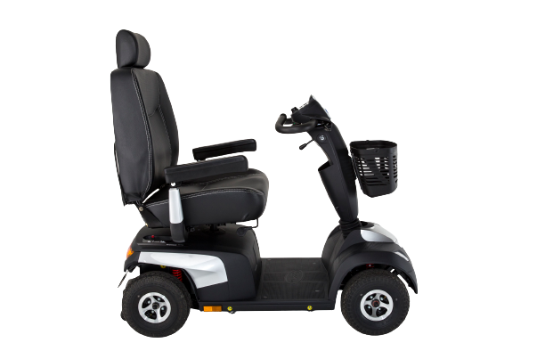 Invacare Comet Ultra heavy-duty mobility scooter in marble white