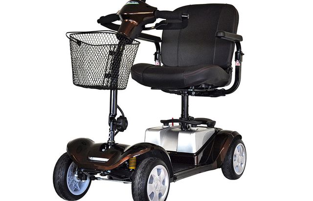 Kymco Mini Comfort travel scooter in glossy bronze