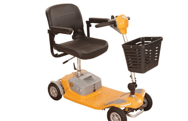 Rascal Luxe lightweight portable mobility scooter in blue