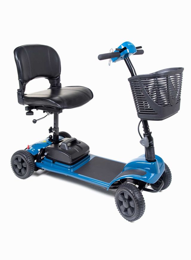 CareCo AirLite X compact travel mobility scooter in blue