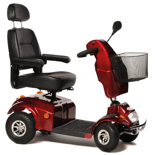 Freerider City Ranger 6 road mobility scooter in red
