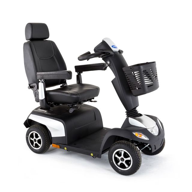Invacare Orion Metro 4-wheel road mobility scooter in diamond silver