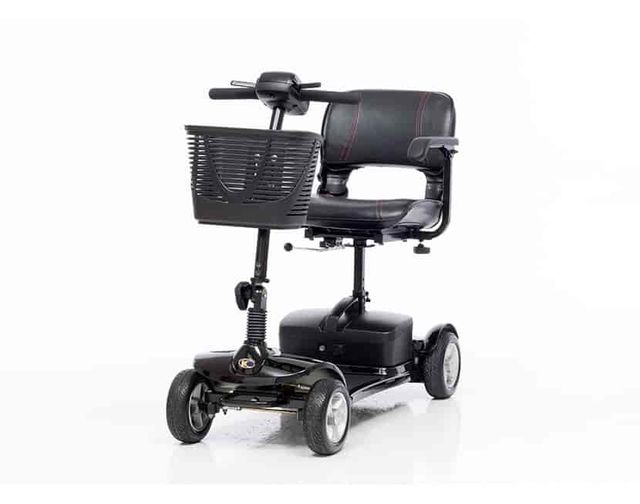 Kymco K-Lite Comfort portable travel scooter in glossy black