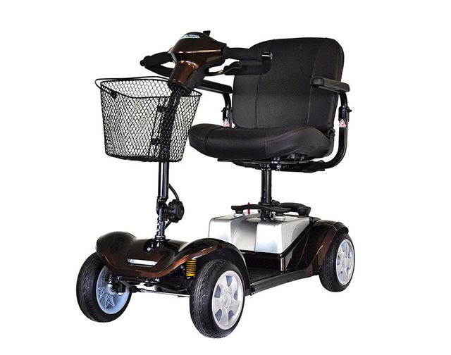 Kymco Mini Comfort travel scooter in glossy bronze